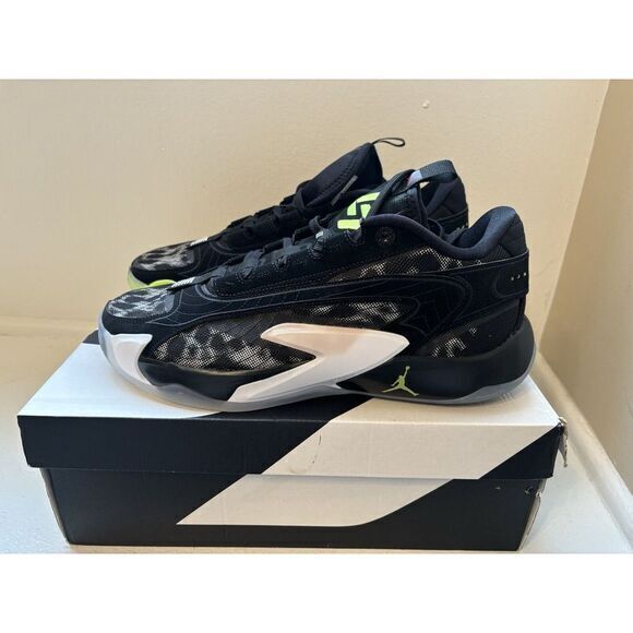 Nike Air Jordan Luka 2 Black‎ White Volt Men's 11.5 Basketball Shoes DX8733-017
